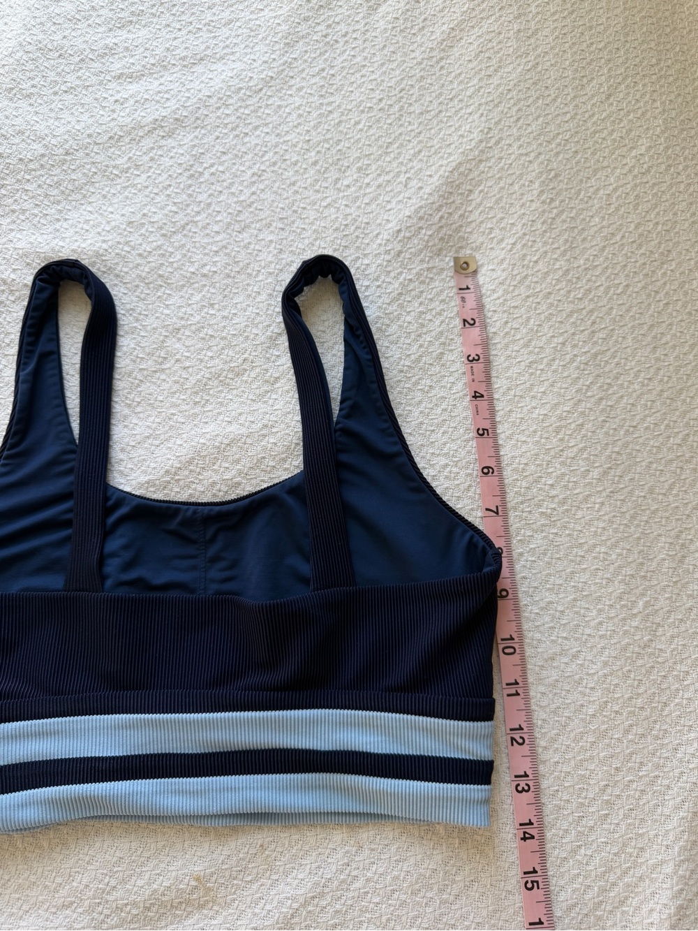 Beach Riot Kaida Colorblock Bikini Top Blue Medium - Picture 5 of 7